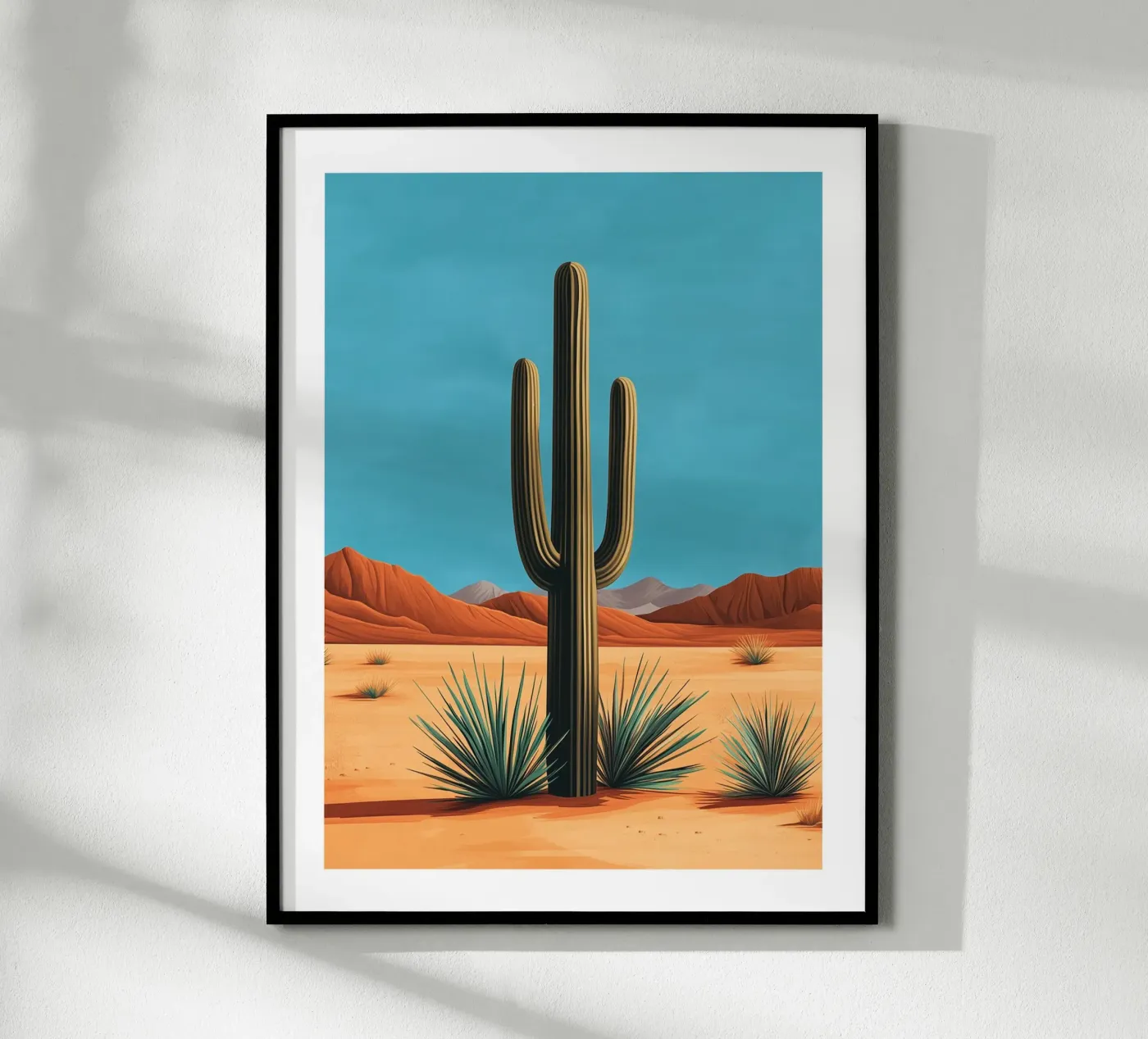 Desert cactus poster by Flora & Horizon