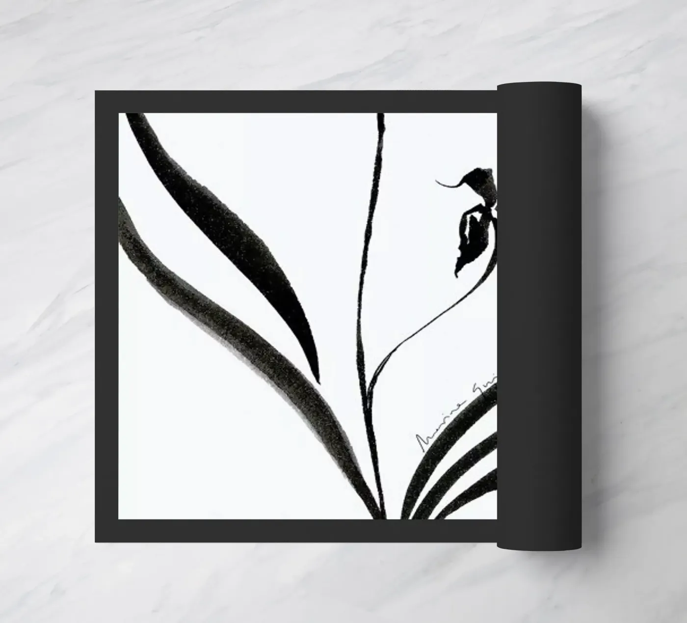 Orchid 2 doormat by Marina Guiu