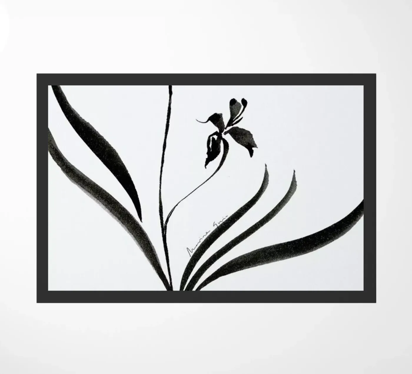 Orchid 2 doormat by Marina Guiu