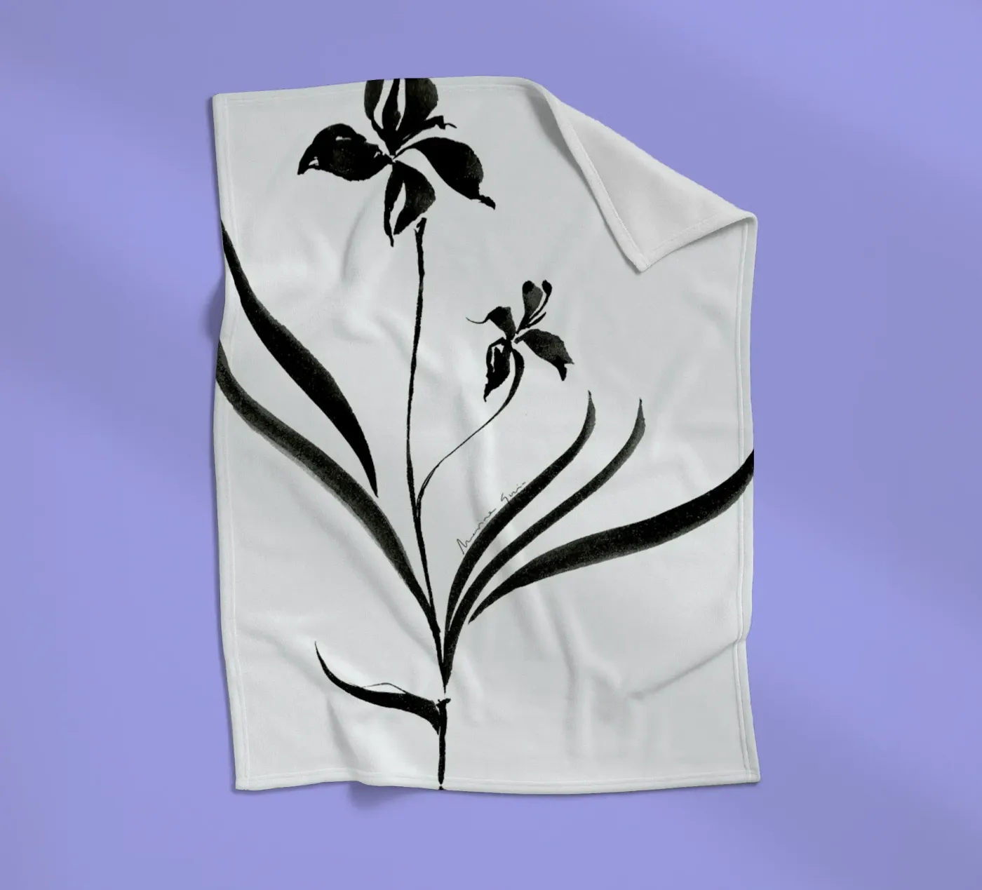 Orchid 2 Fleecedecke von Marina Guiu
