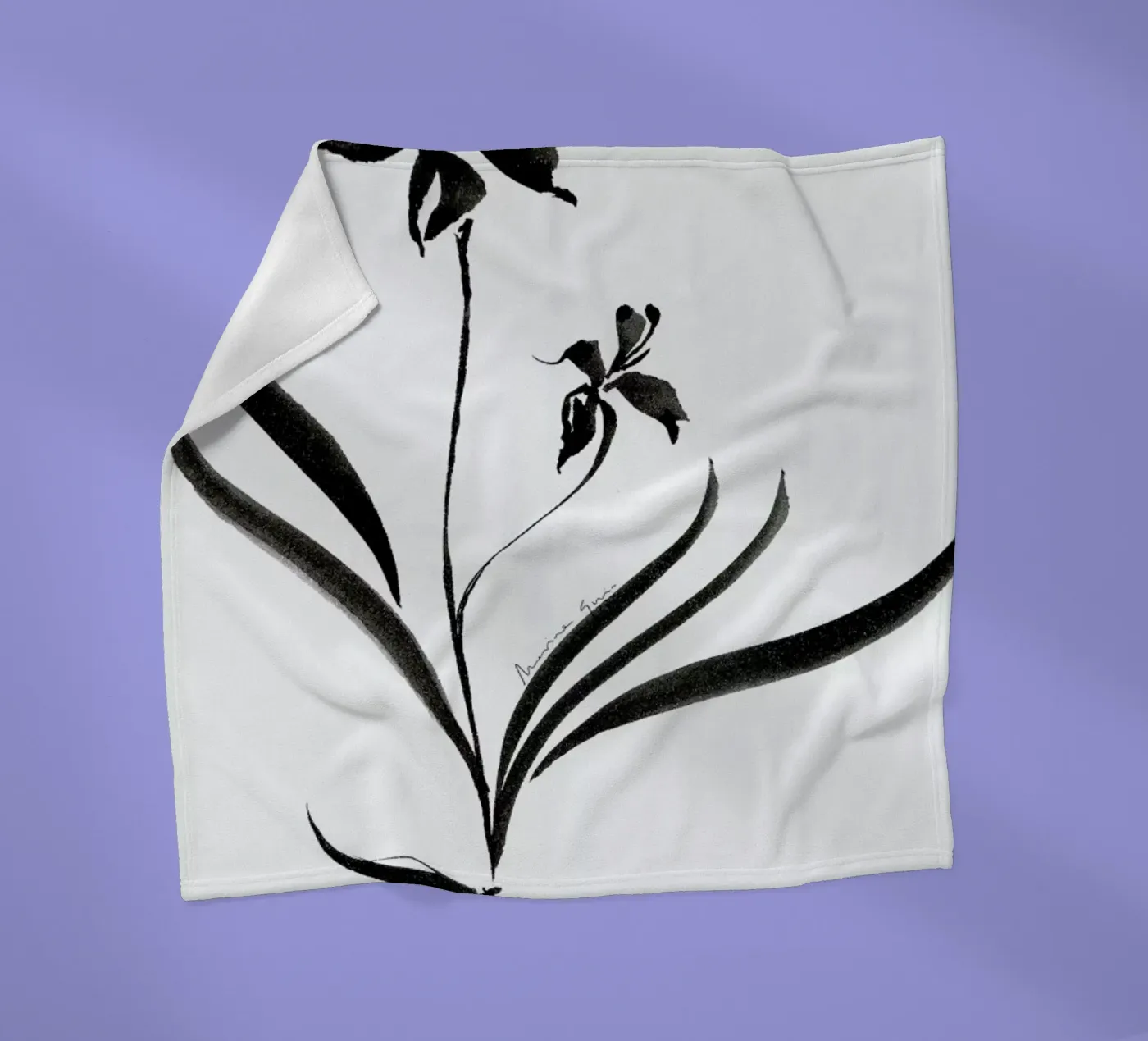 Orchid 2 Fleecedecke von Marina Guiu