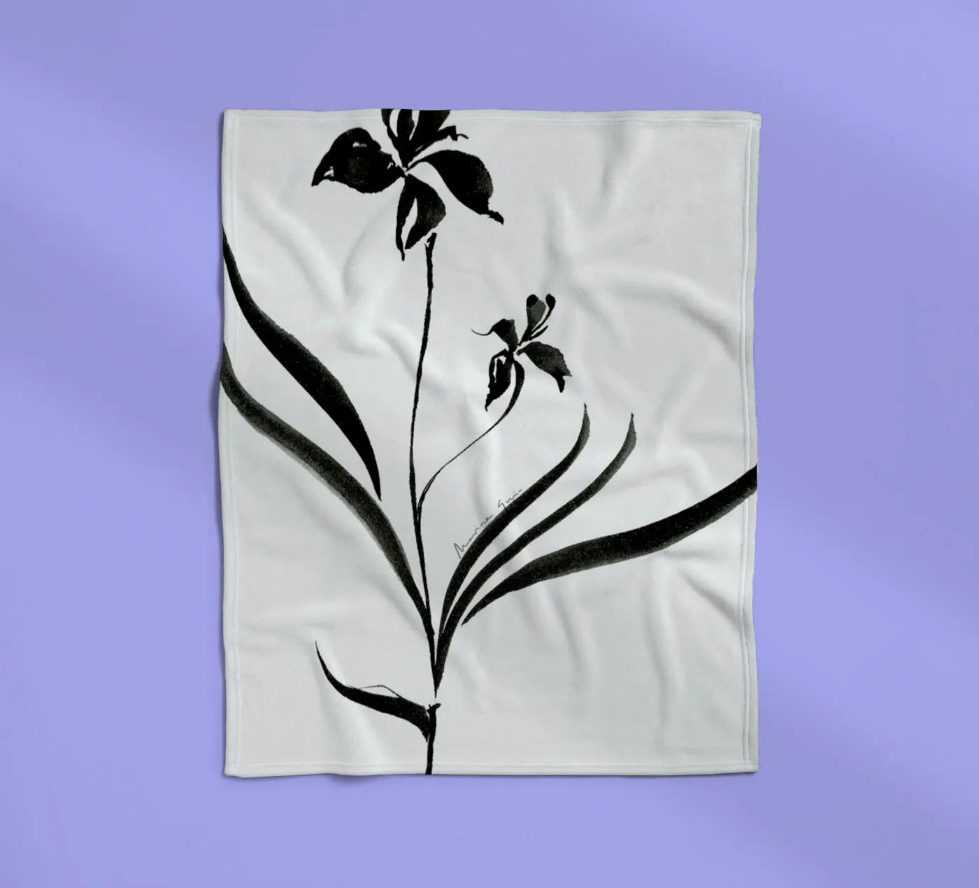 Orchid 2 Fleecedecke von Marina Guiu