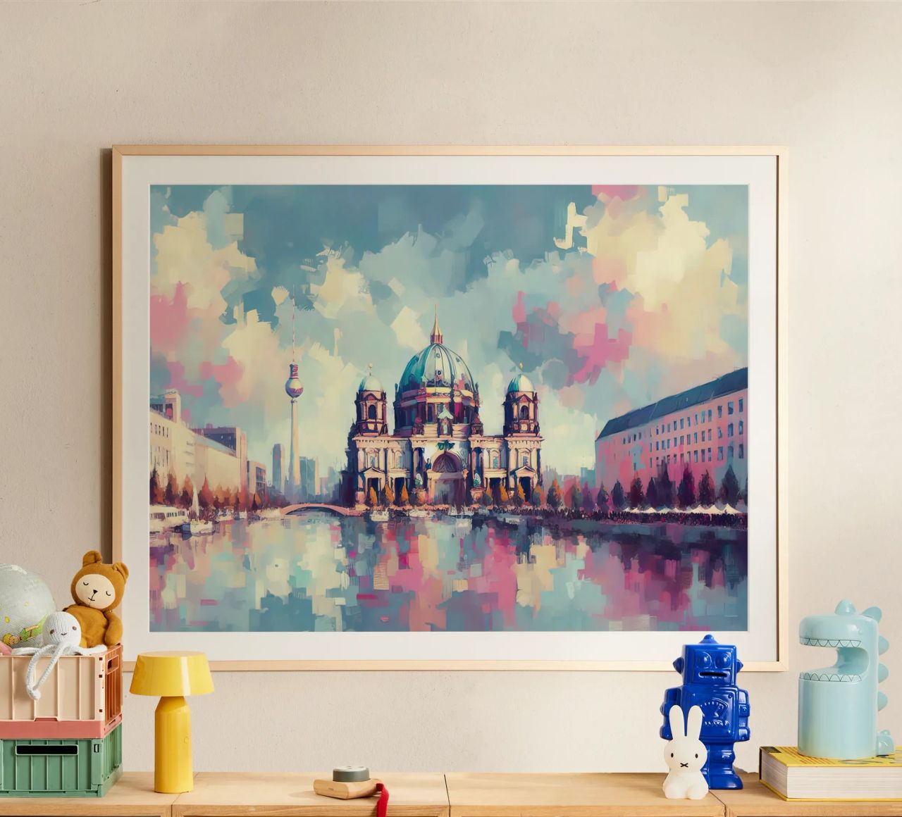 Berliner Pastellplakat Poster von ARTVI-SHOP