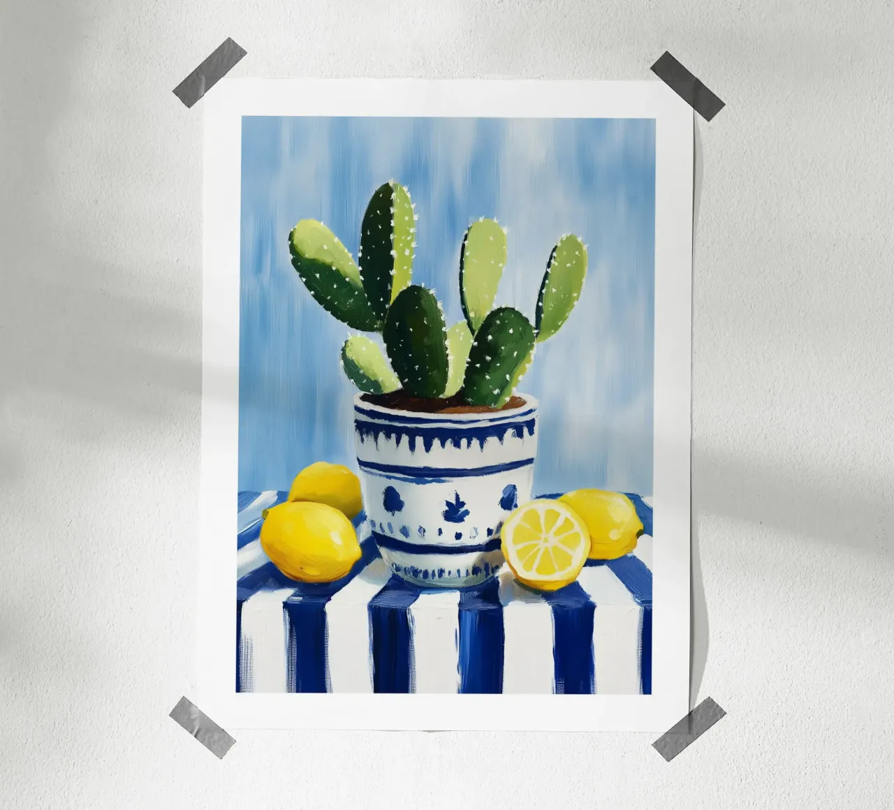 Cactus e limoni in vaso poster da Spice & Style