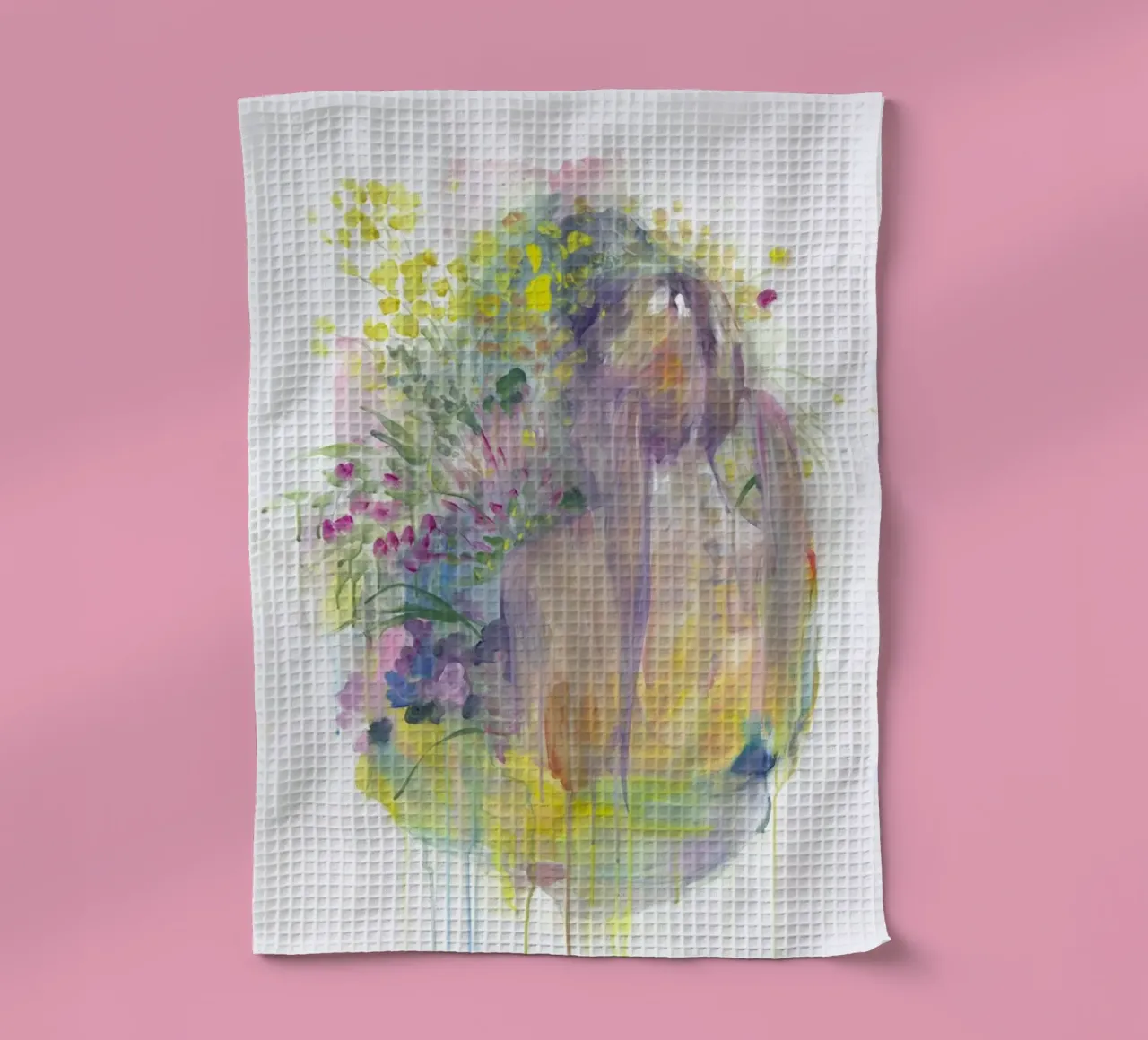 Stillness tea towel by agnes-cecile