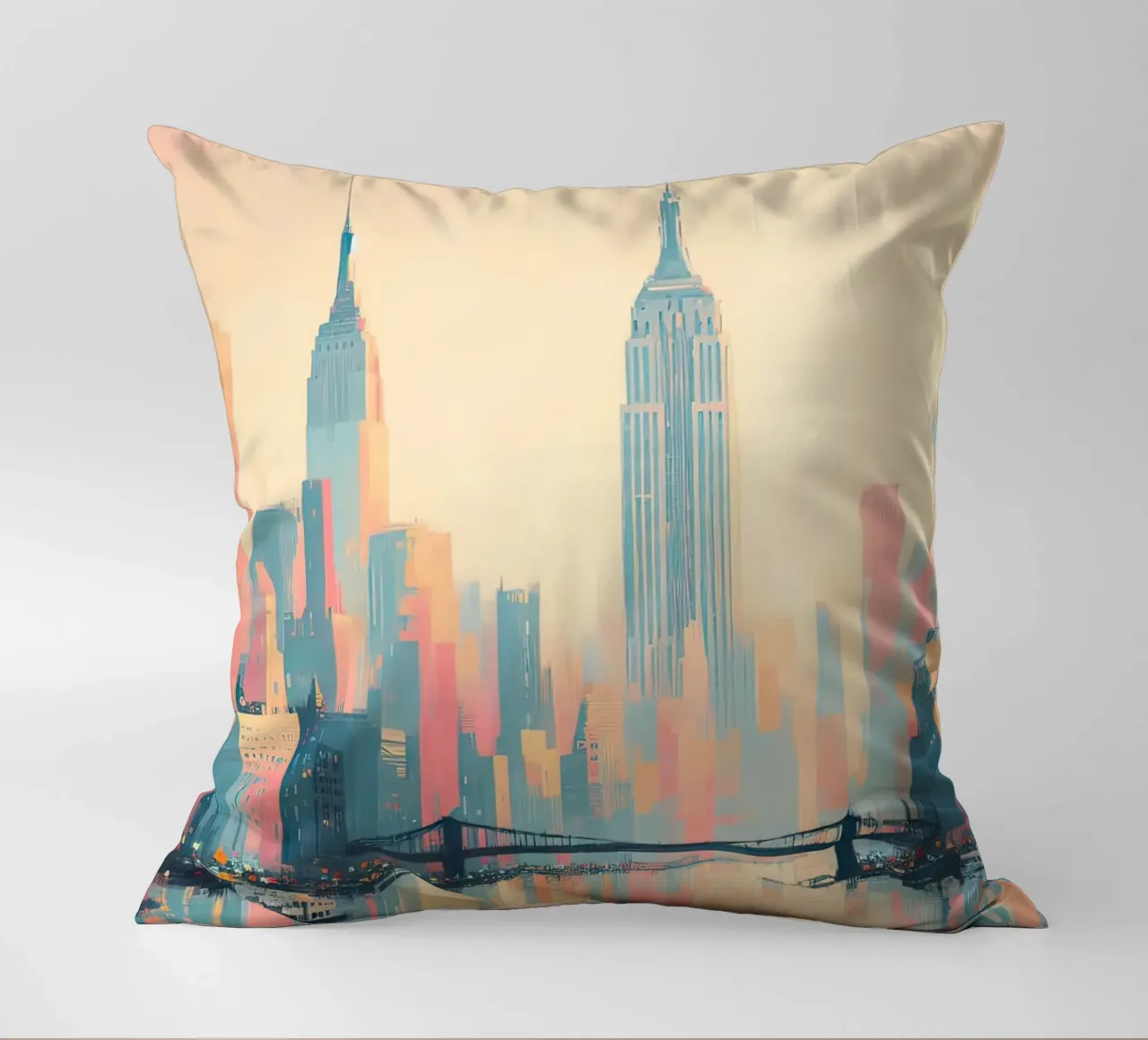 Poster a pastello di New York cuscino da 🎁 ARTVI-SHOP
