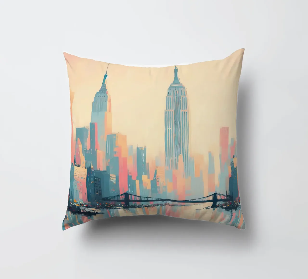 Poster a pastello di New York cuscino da 🎁 ARTVI-SHOP