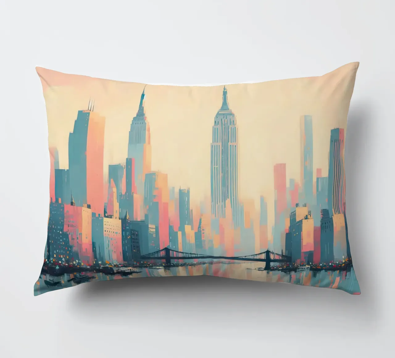 Poster a pastello di New York cuscino da 🎁 ARTVI-SHOP