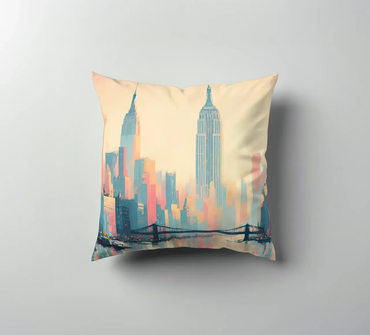 Poster a pastello di New York cuscino da 🎁 ARTVI-SHOP