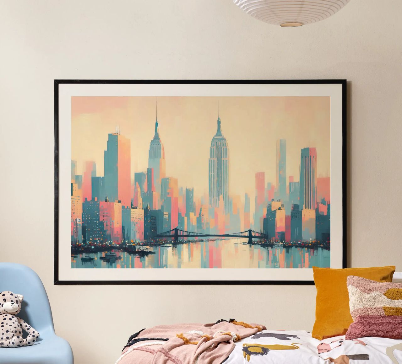 New Yorker Pastellposter Poster von ARTVI-SHOP