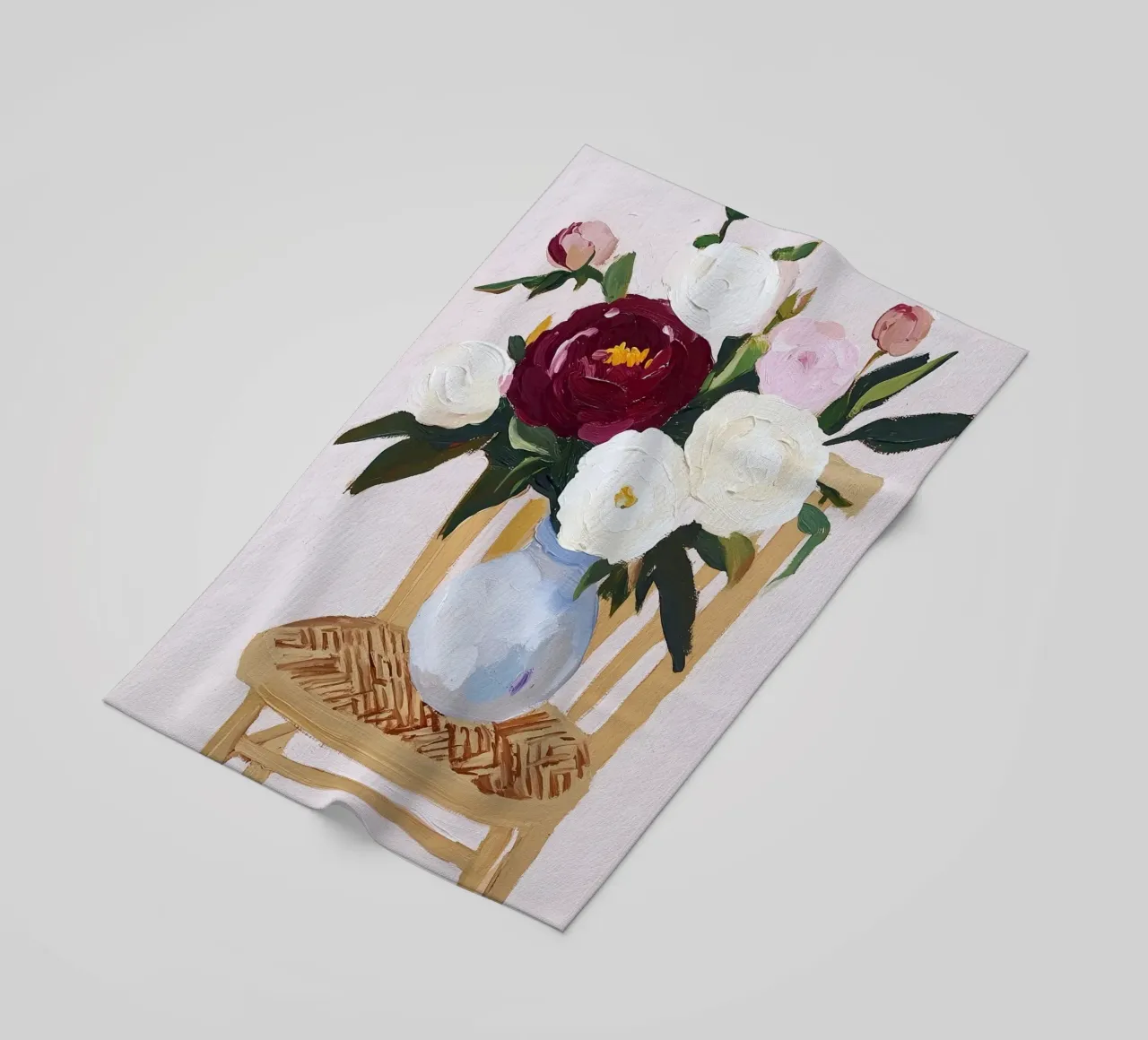 Bloem abstract, kleurrijke kunst afdrukken abstracte bloemen artwort strandhanddoek van Little Lila