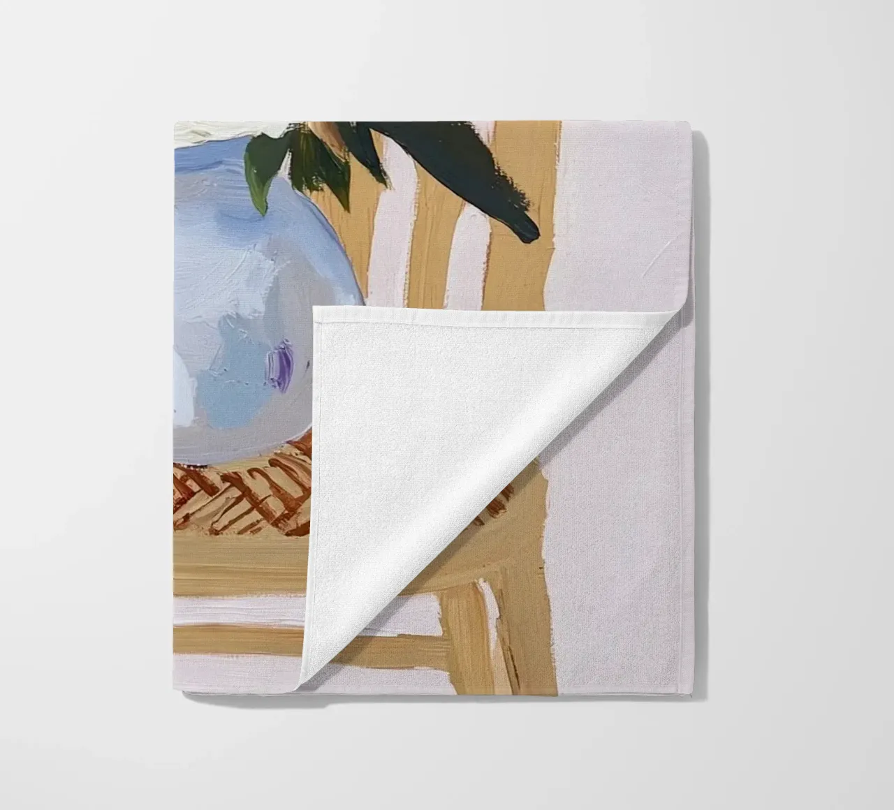 Bloem abstract, kleurrijke kunst afdrukken abstracte bloemen artwort strandhanddoek van Little Lila