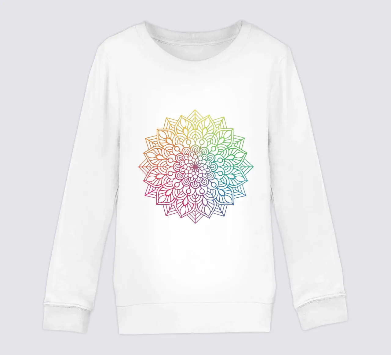 Mandala arcobaleno felpa bambino da Spiritual Touch