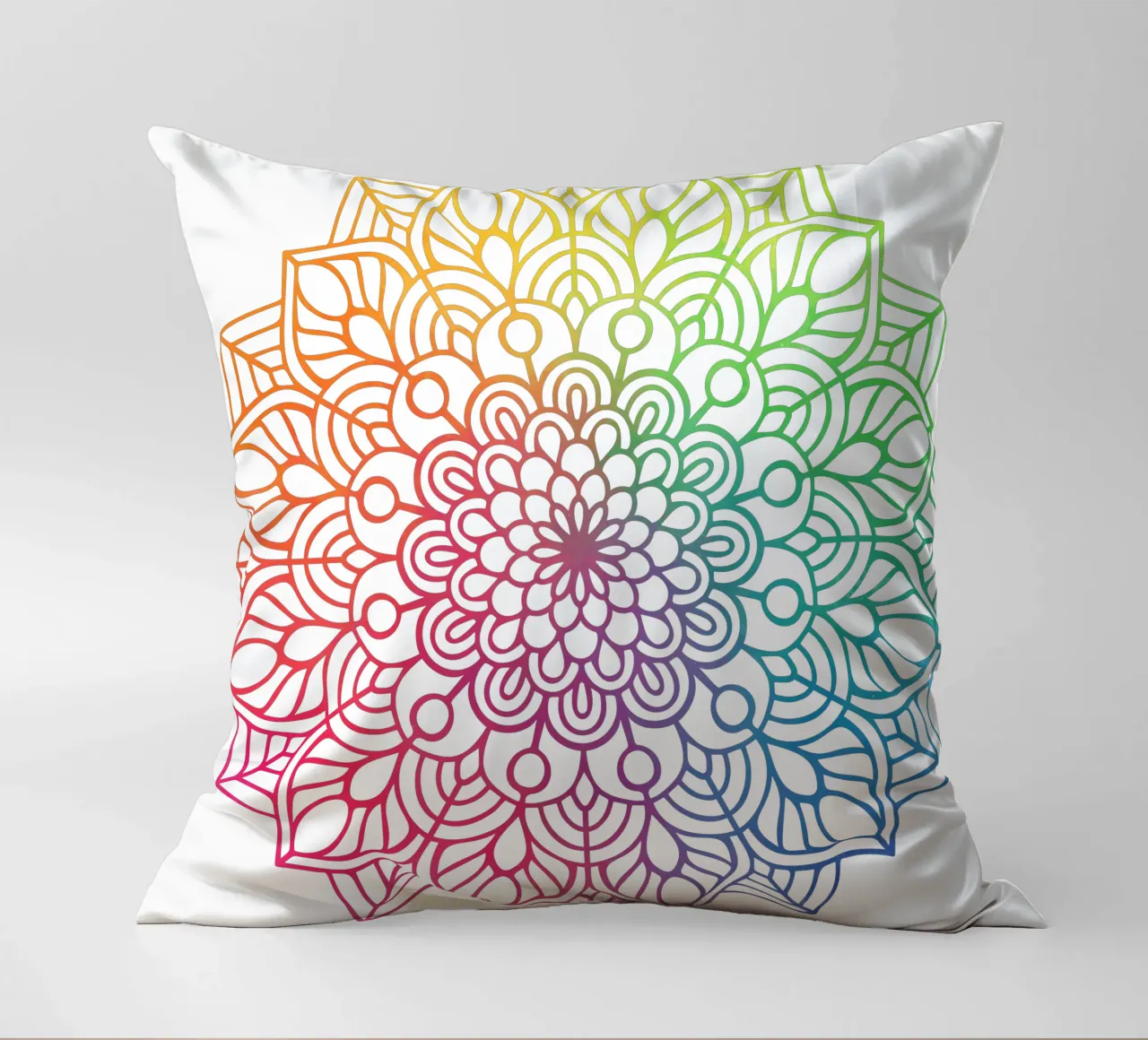 Mandala arcobaleno cuscino da Spiritual Touch