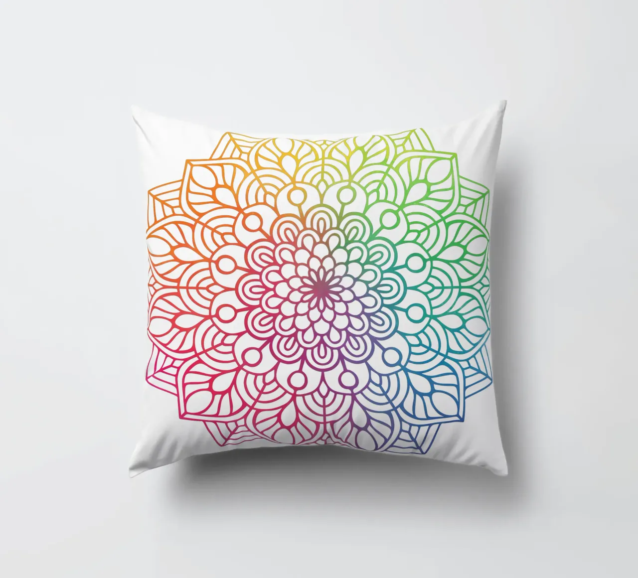 Mandala arcobaleno cuscino da Spiritual Touch