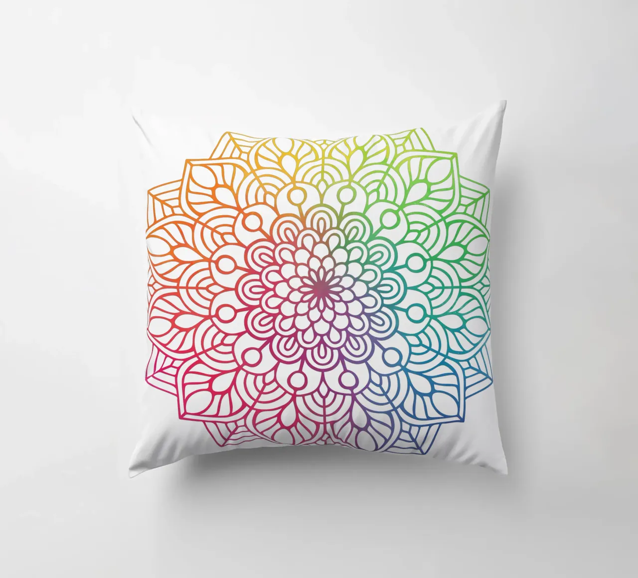 Mandala arcobaleno cuscino da Spiritual Touch