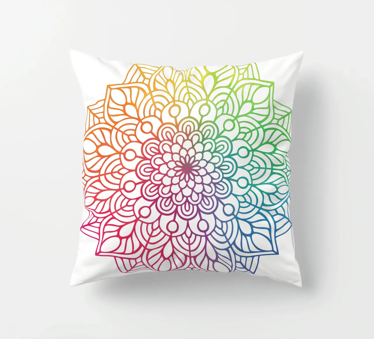 Mandala arcobaleno cuscino da Spiritual Touch