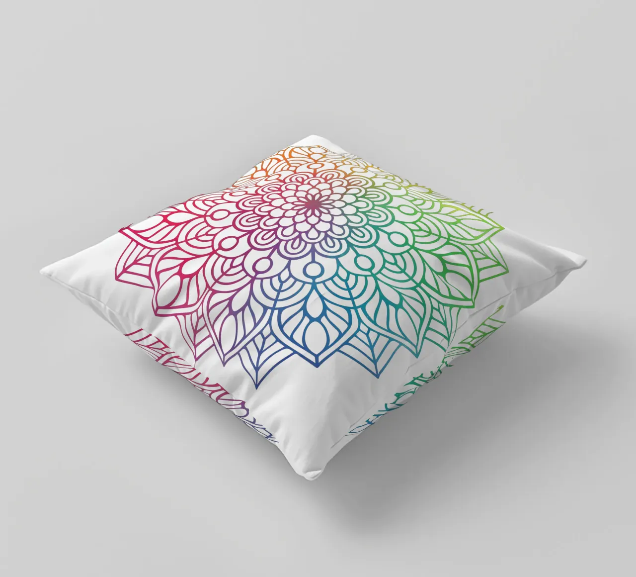 Mandala arcobaleno cuscino da Spiritual Touch