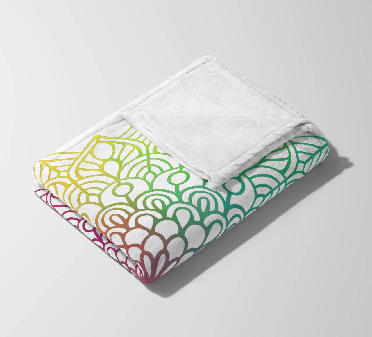 Mandala arcobaleno coperta in pile da Spiritual Touch