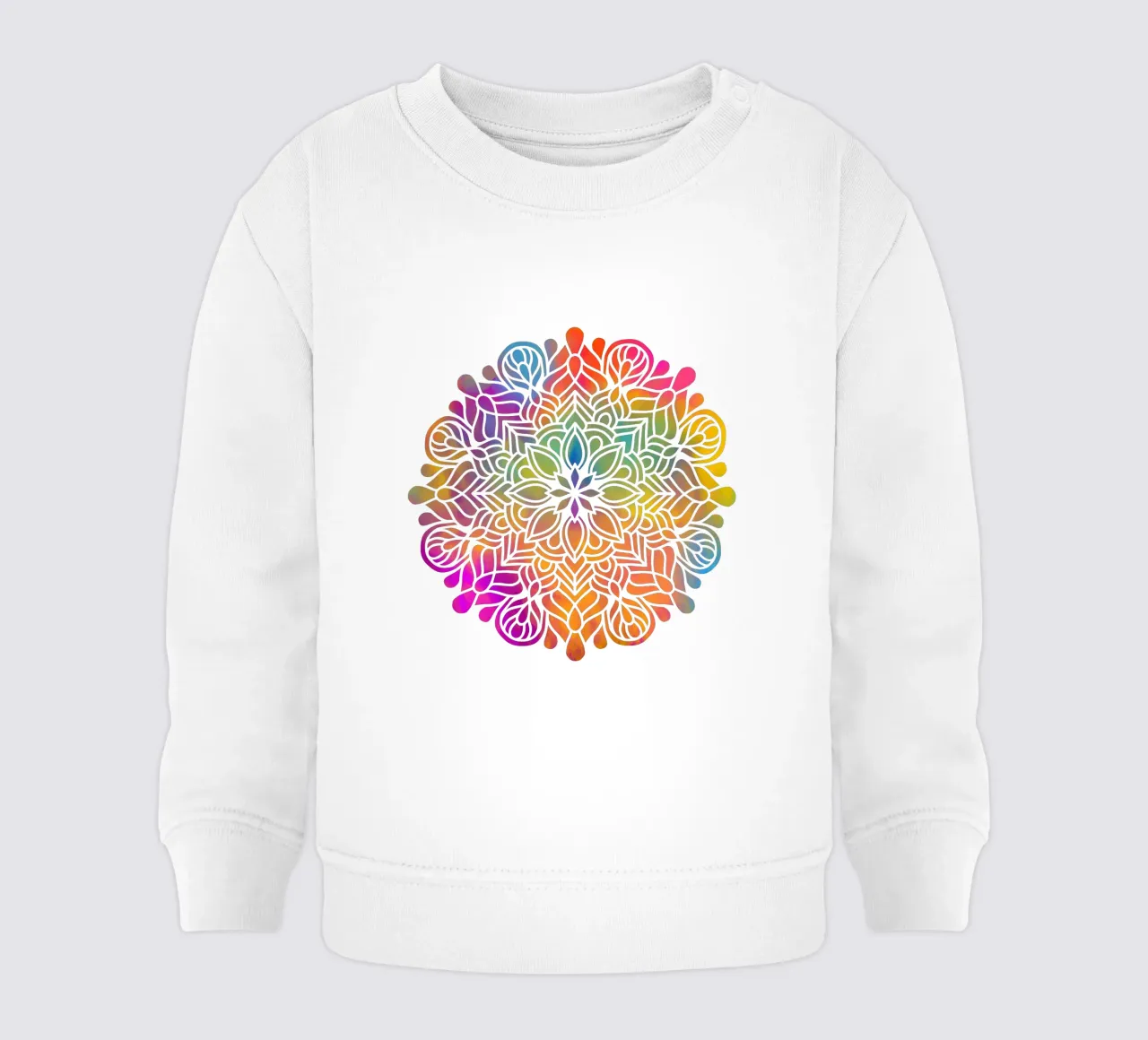 Mandala arcobaleno felpa neonato da Spiritual Touch