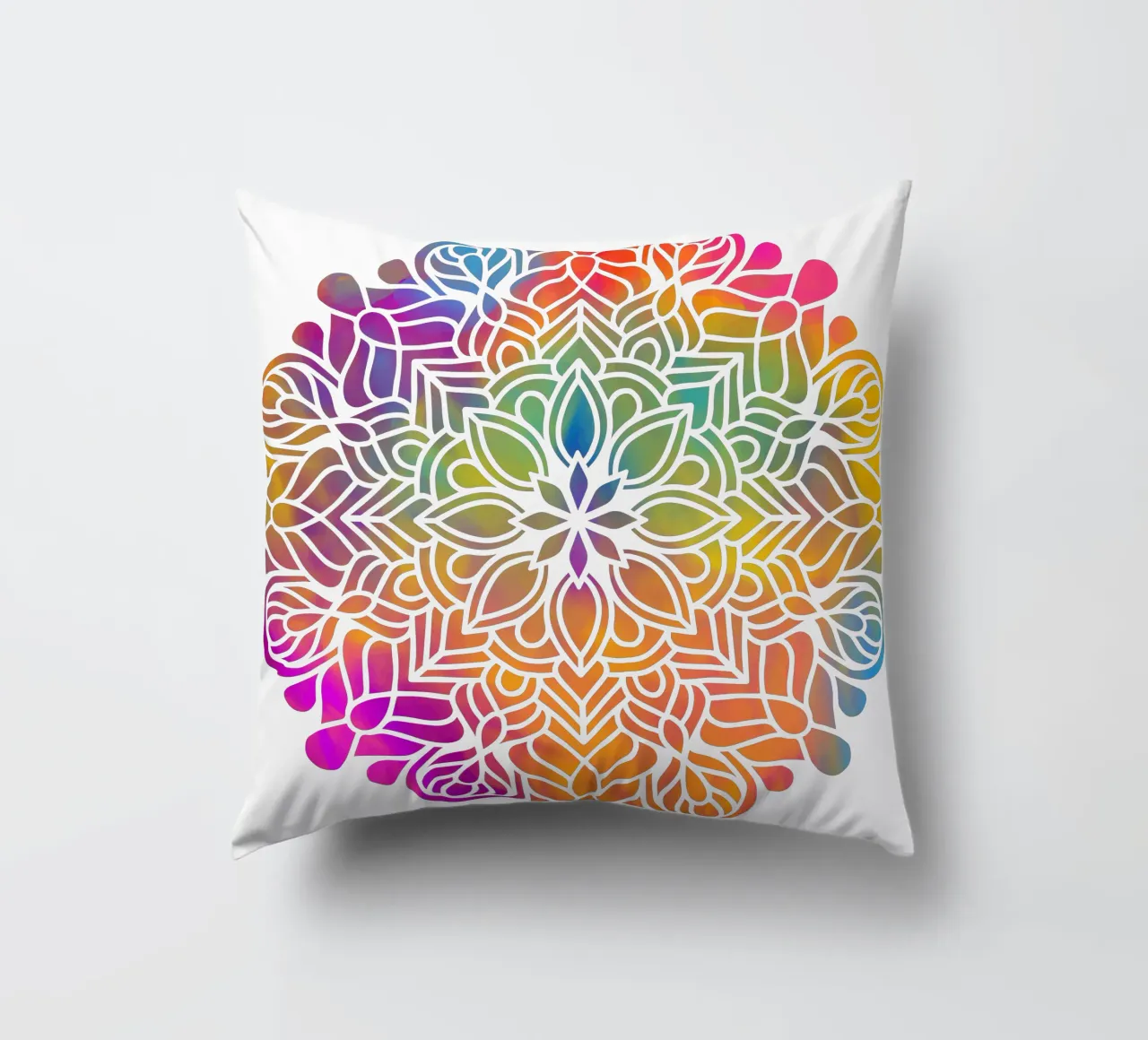 Mandala arcobaleno cuscino da Spiritual Touch