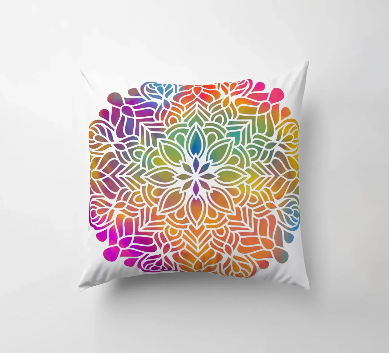 Mandala arcobaleno cuscino da Spiritual Touch