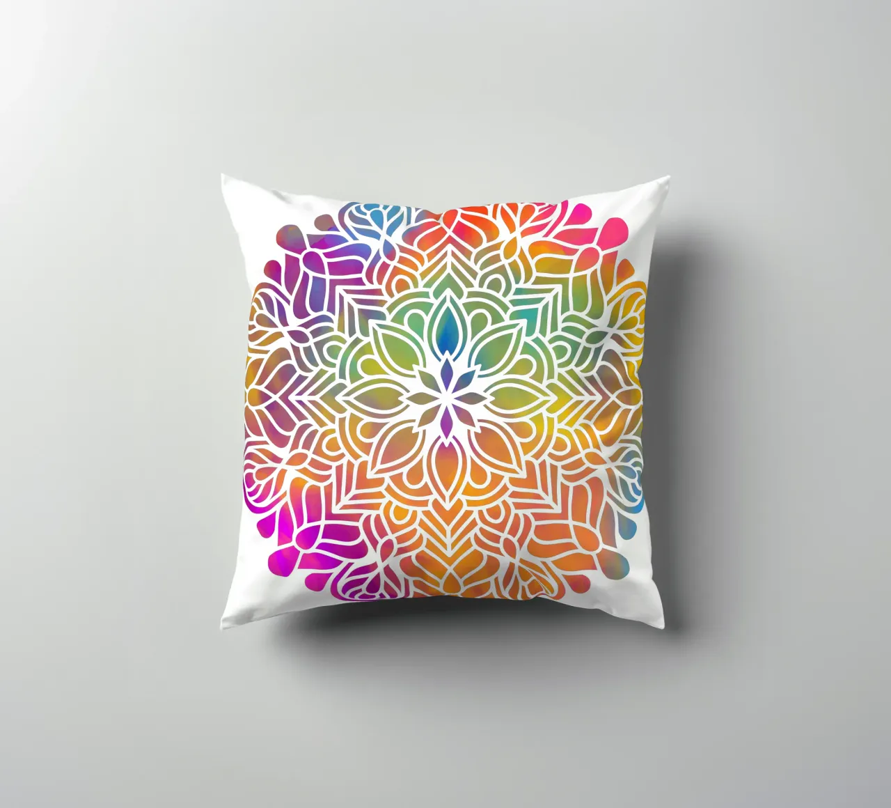 Mandala arcobaleno cuscino da Spiritual Touch