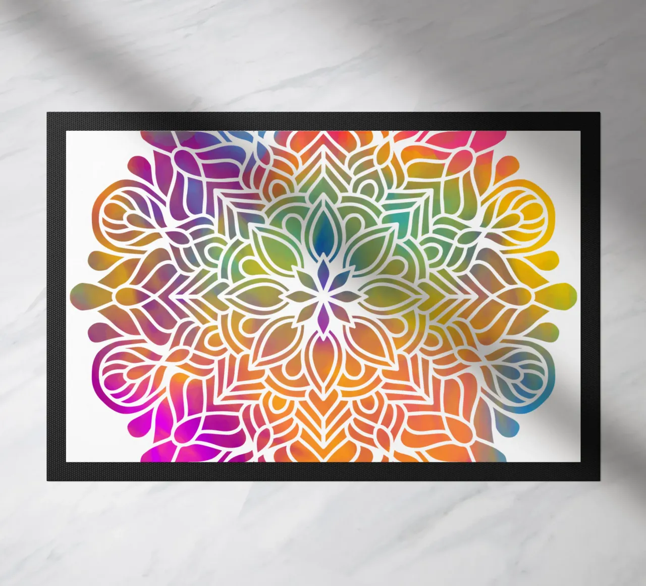 Mandala arcobaleno zerbino da Spiritual Touch