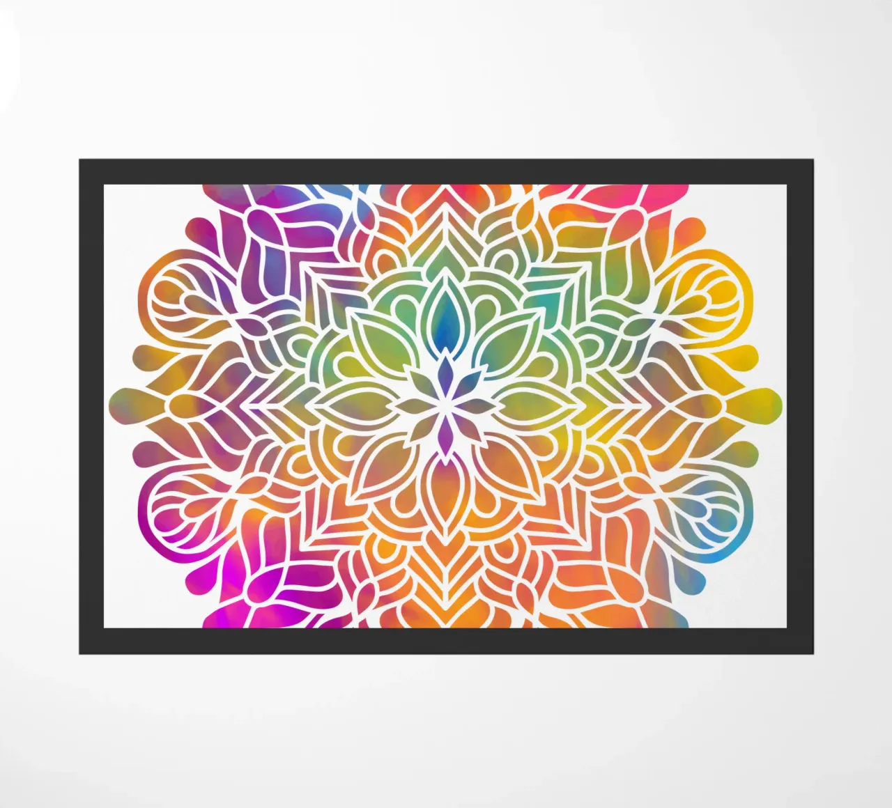 Mandala arcobaleno zerbino da Spiritual Touch