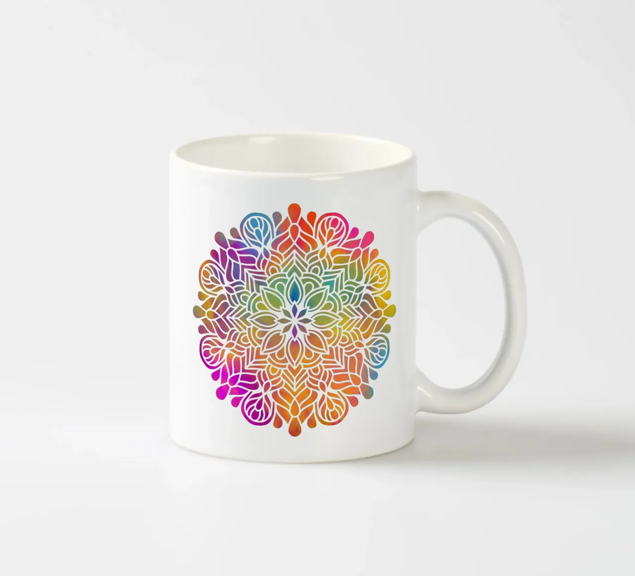 Mandala arcobaleno tazza in ceramica da Spiritual Touch