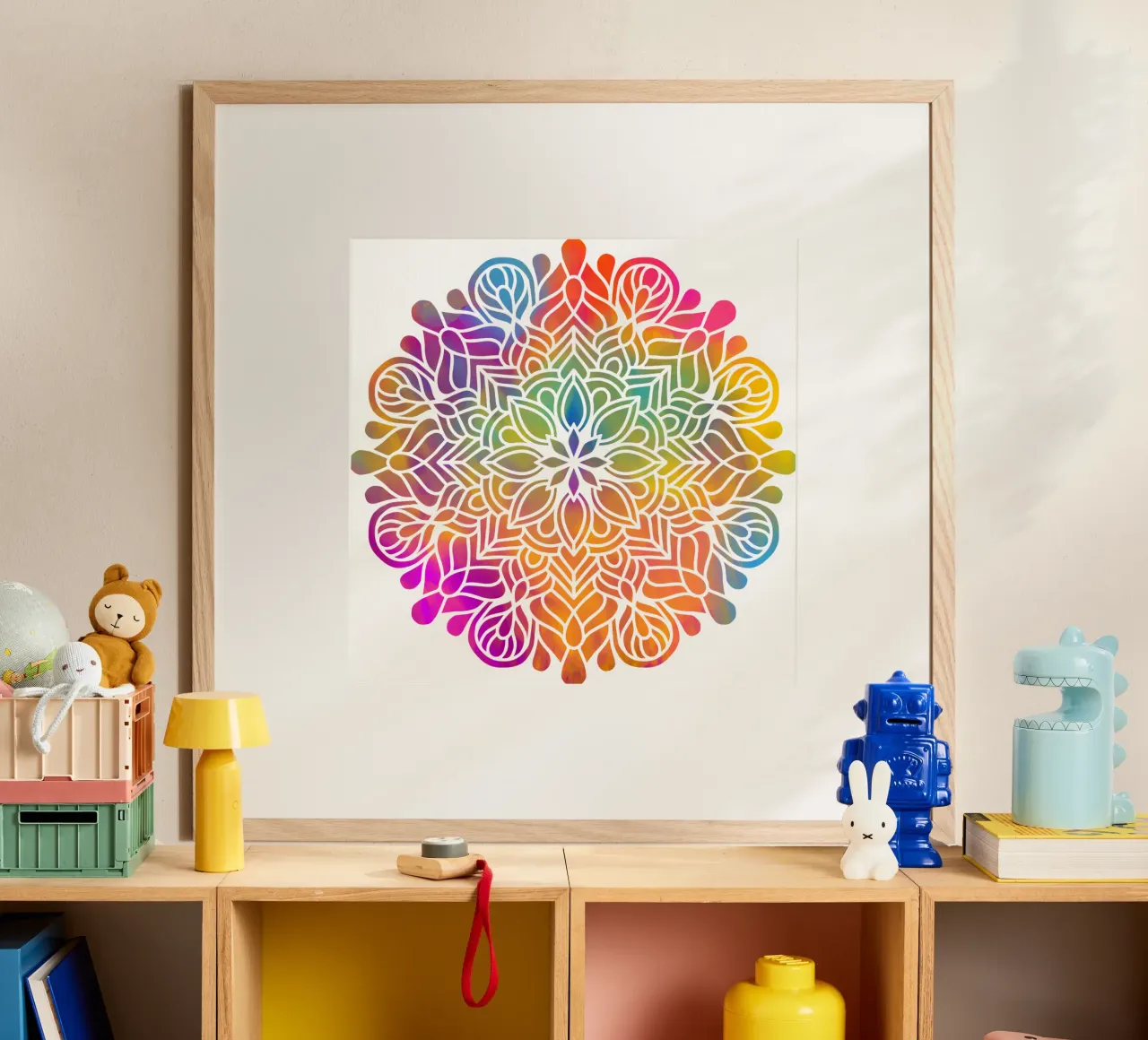 Mandala arcobaleno poster da Spiritual Touch