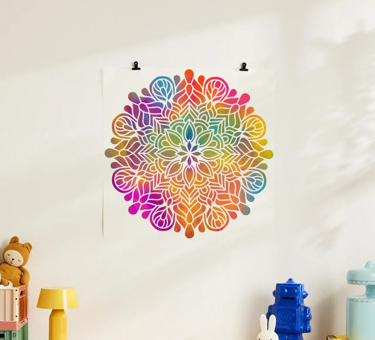Mandala arcobaleno poster da Spiritual Touch