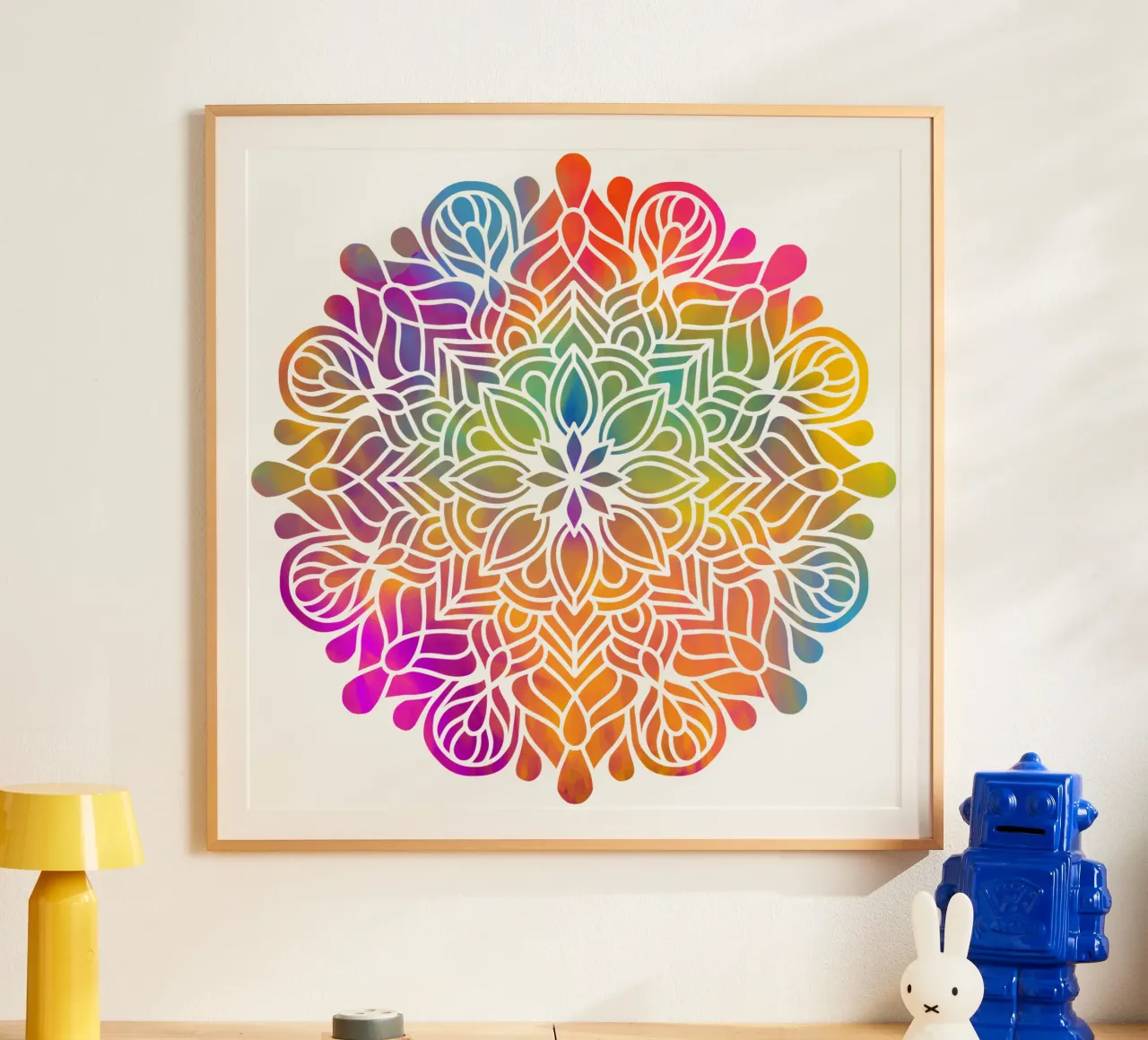 Mandala arcobaleno poster da Spiritual Touch