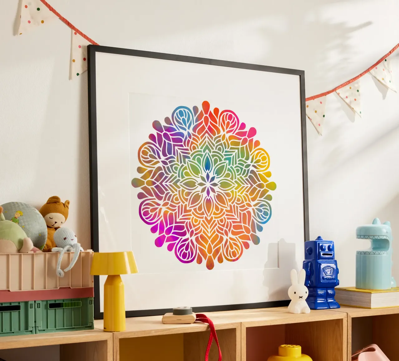 Mandala arcobaleno poster da Spiritual Touch