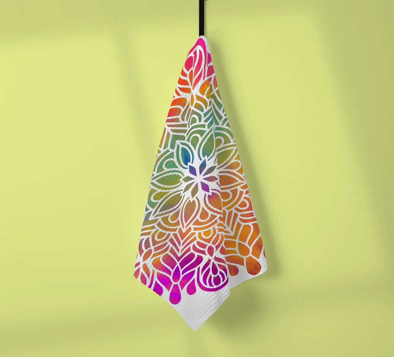 Mandala arcobaleno canovaccio da cucina da Spiritual Touch