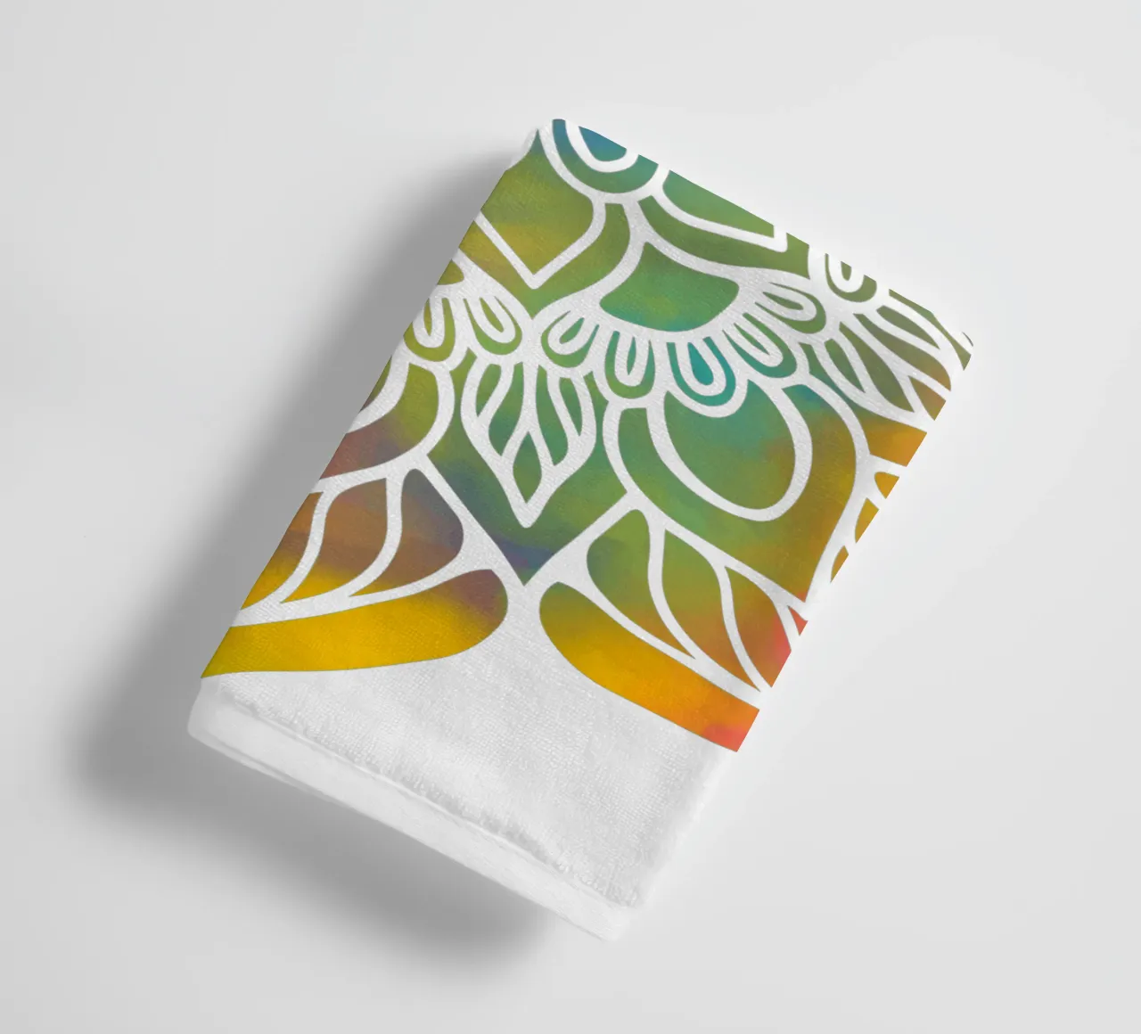 Mandala arcobaleno asciugamano da bagno da Spiritual Touch