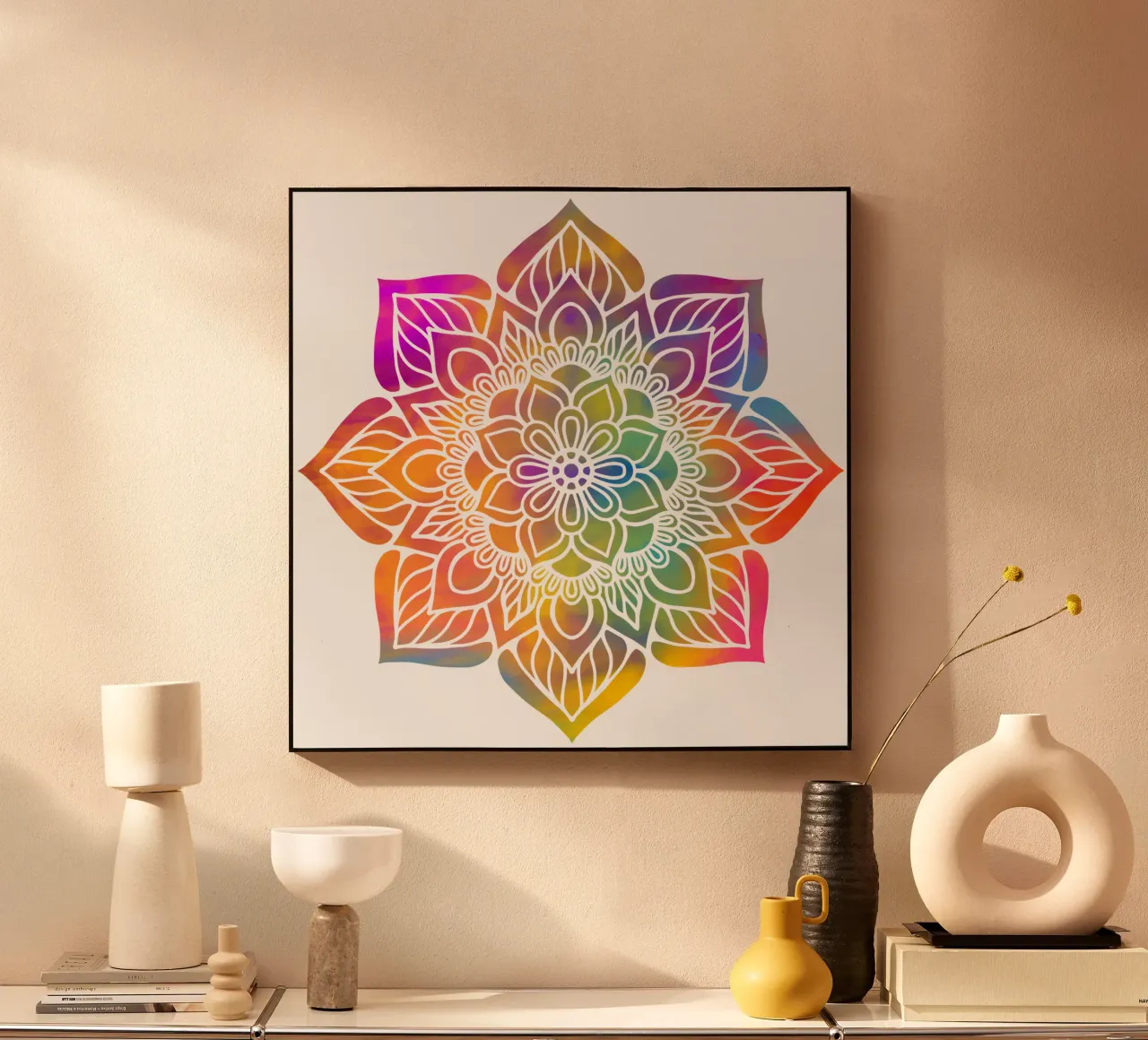 Mandala arcobaleno plexiglass da Spiritual Touch