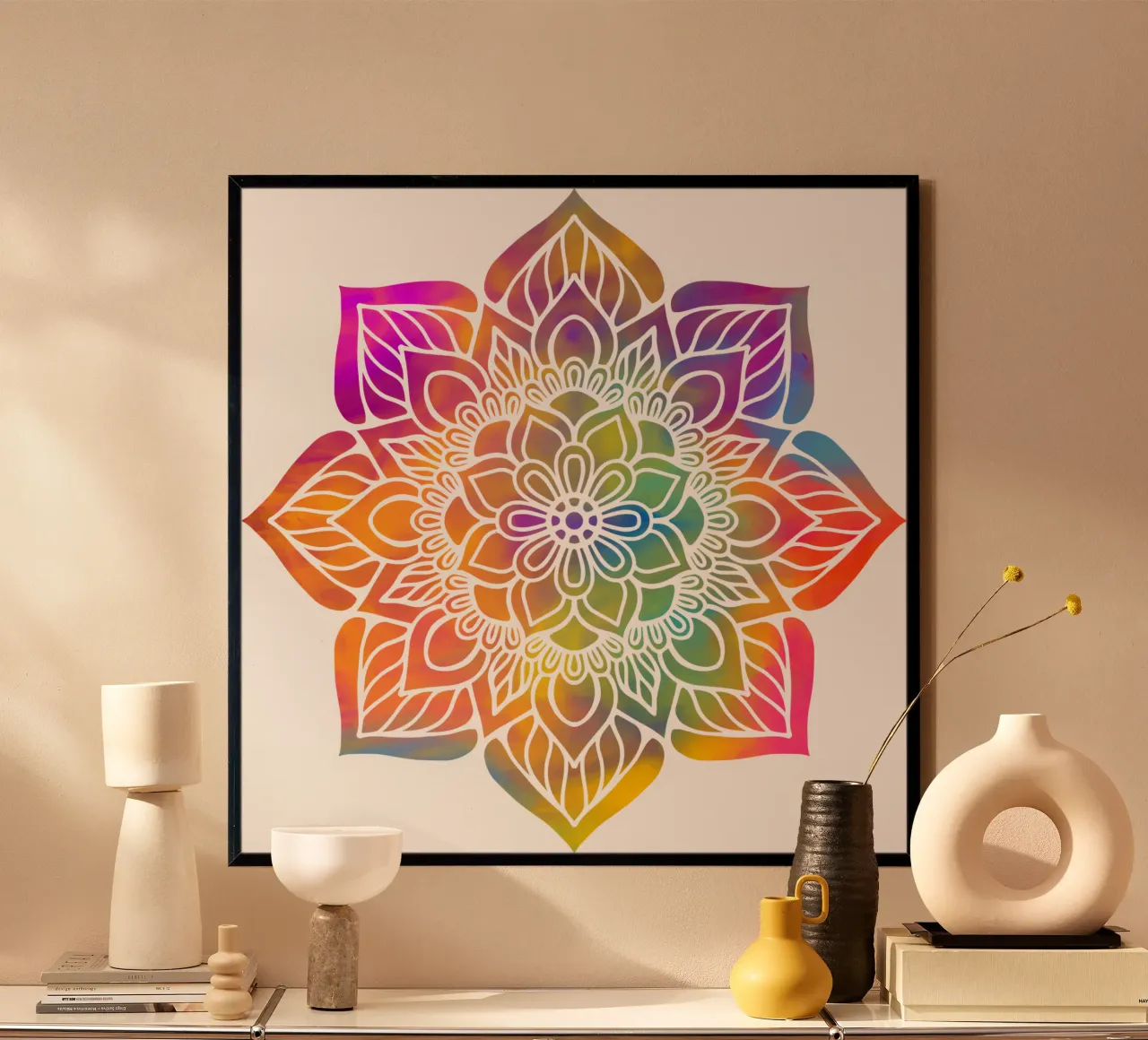 Mandala arcobaleno carta hahnemühle da Spiritual Touch