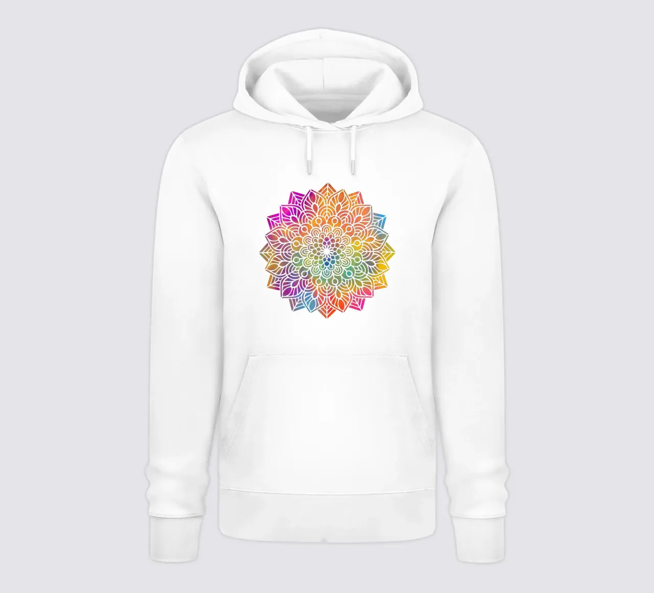 Mandala arcobaleno felpa con cappuccio da Spiritual Touch
