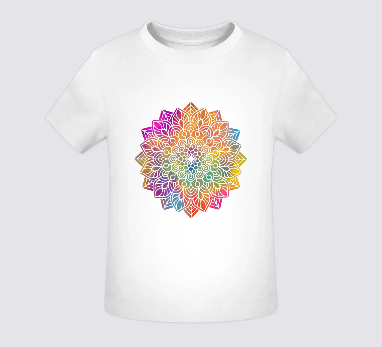 Mandala arcobaleno maglietta neonato da Spiritual Touch