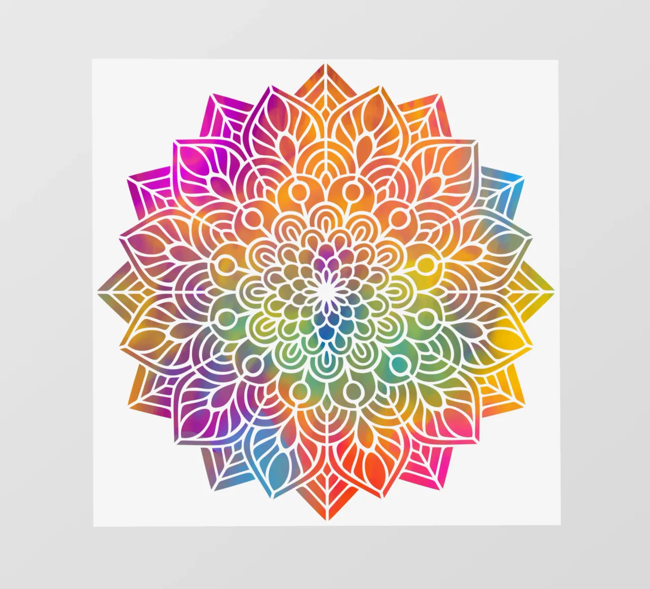 Mandala arcobaleno telo in pvc da Spiritual Touch