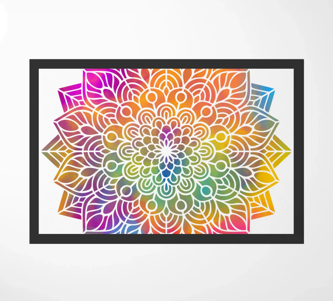 Mandala arcobaleno zerbino da Spiritual Touch