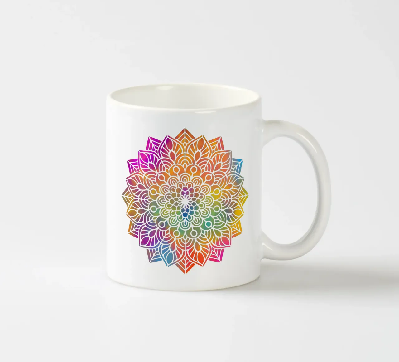 Mandala arcobaleno tazza in ceramica da Spiritual Touch