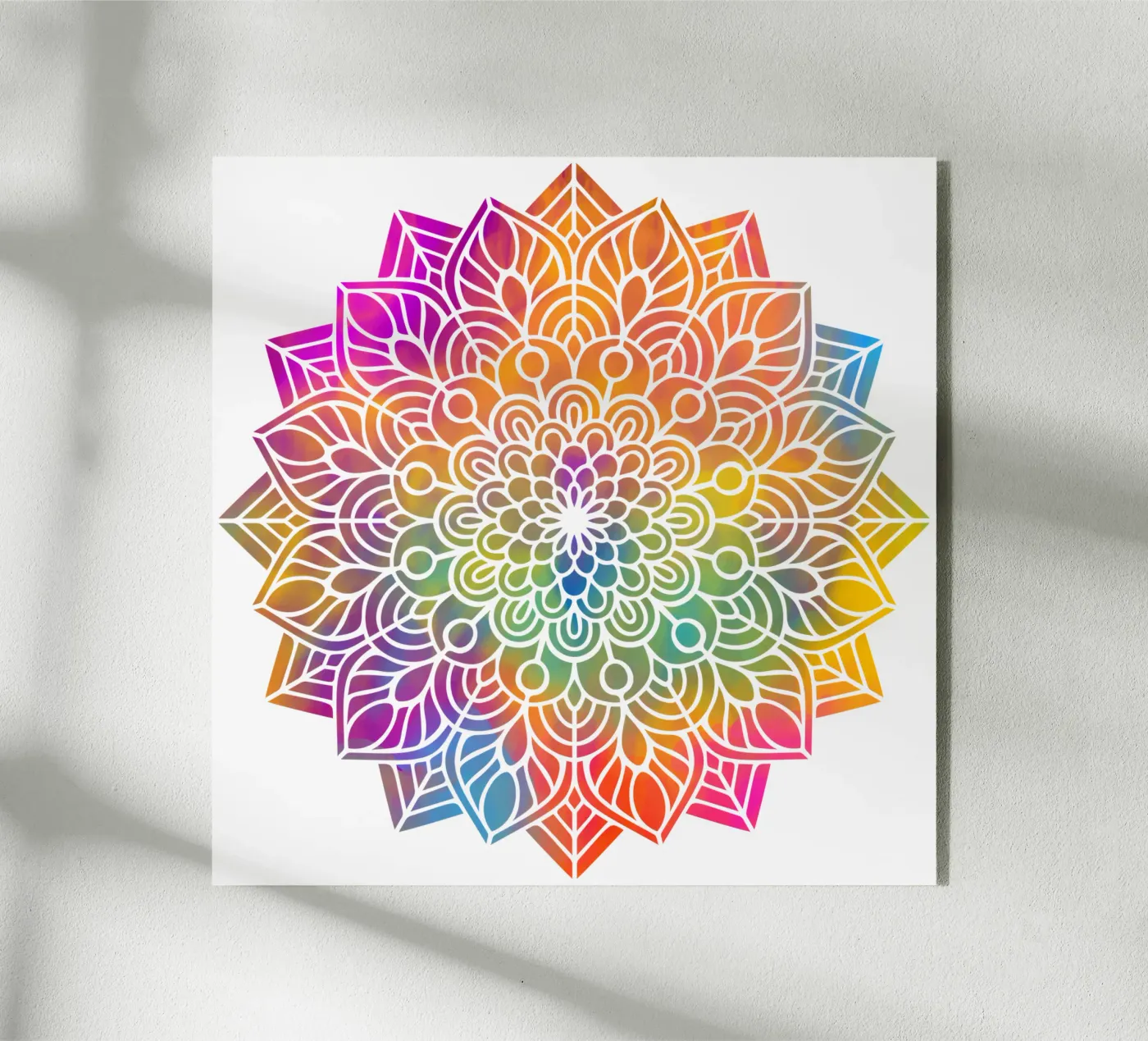 Mandala arcobaleno plexiglass da Spiritual Touch