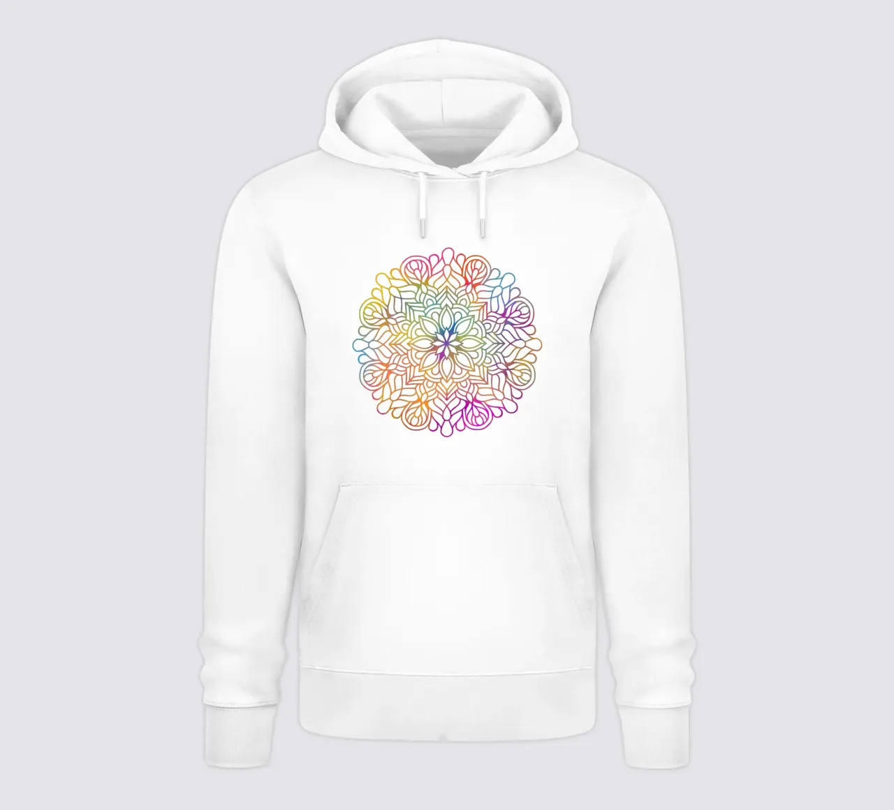 Mandala arcobaleno felpa con cappuccio da Spiritual Touch