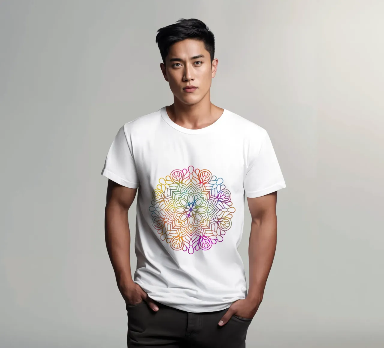 Mandala arcobaleno t-shirt da Spiritual Touch