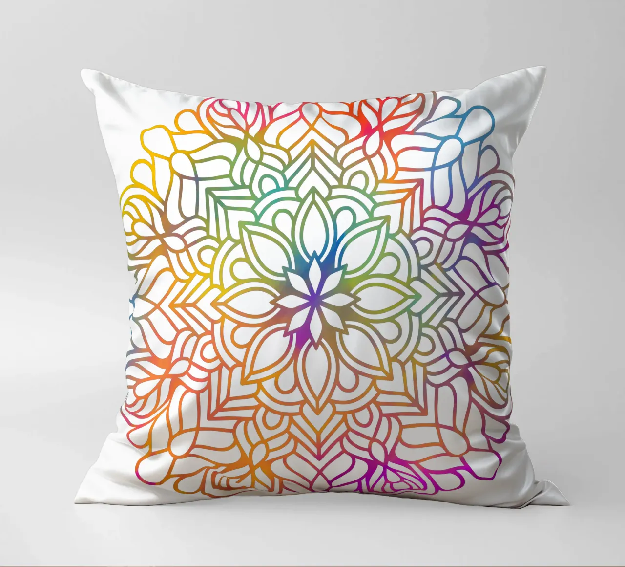 Mandala arcobaleno cuscino da Spiritual Touch