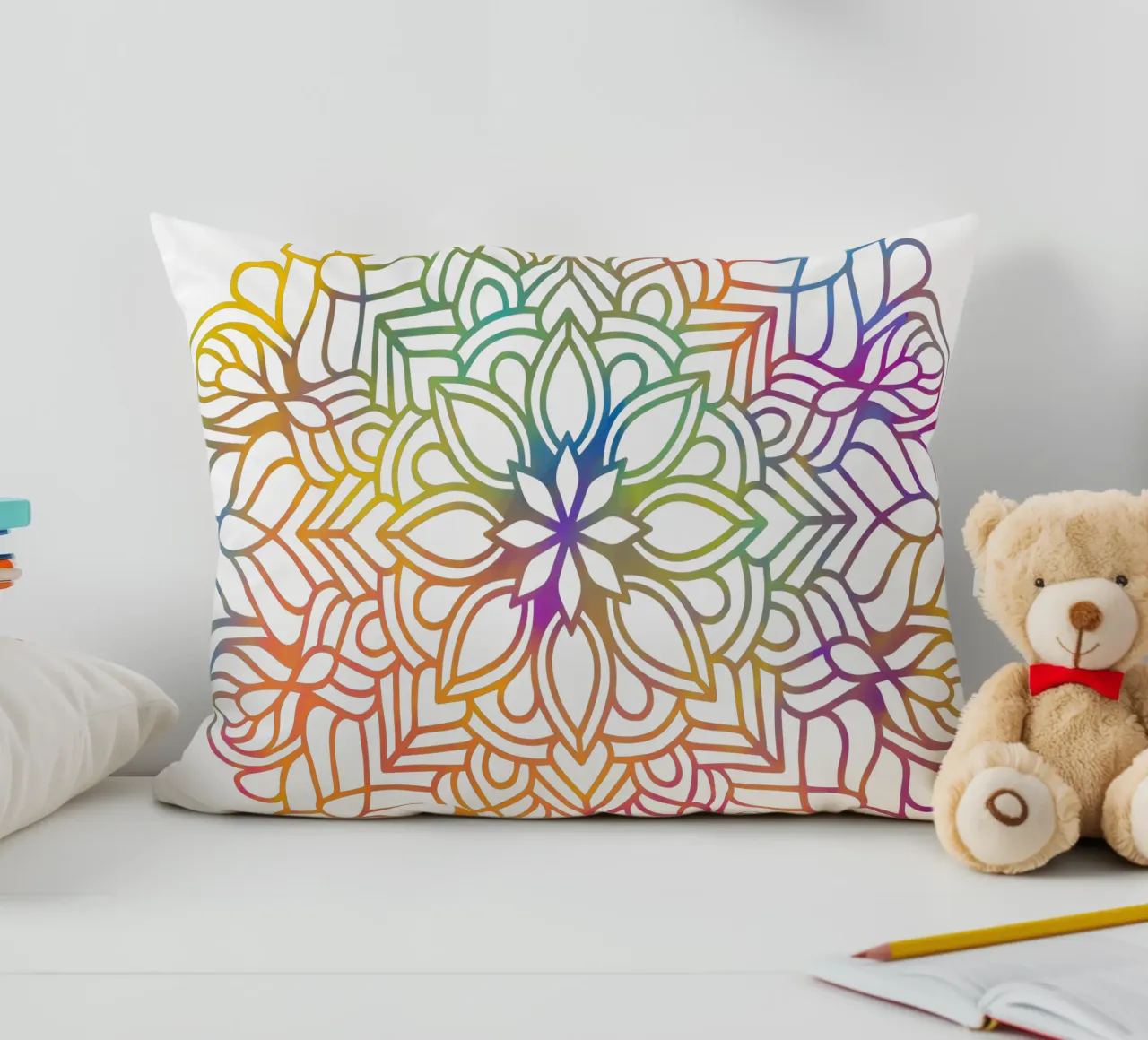 Mandala arcobaleno cuscino da Spiritual Touch