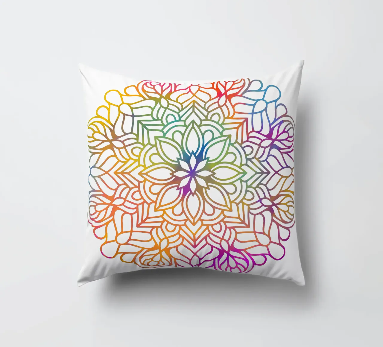 Mandala arcobaleno cuscino da Spiritual Touch