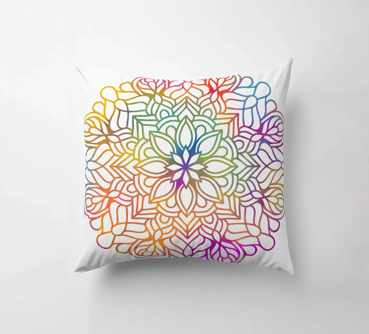 Mandala arcobaleno cuscino da Spiritual Touch